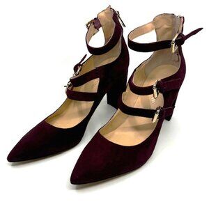 Ivanka Trump Kamon Burgundy Suede Shoes Size 9